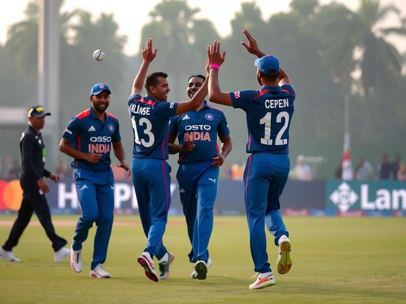 Indian Players Celebrating in Game
